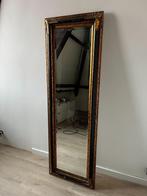 Grote vintage passpiegel goud/zwart — 17959 cm, Huis en Inrichting, Woonaccessoires | Spiegels, Ophalen, Gebruikt, 150 tot 200 cm