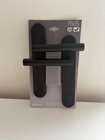 Nieuwe zwarte deurklink set – Novidade Porto RVS beschikbaar voor biedingen