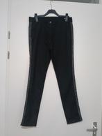 Zizo zwarte broek met streep - Maat w38, Zwart, Ophalen of Verzenden, Zo goed als nieuw, Lang