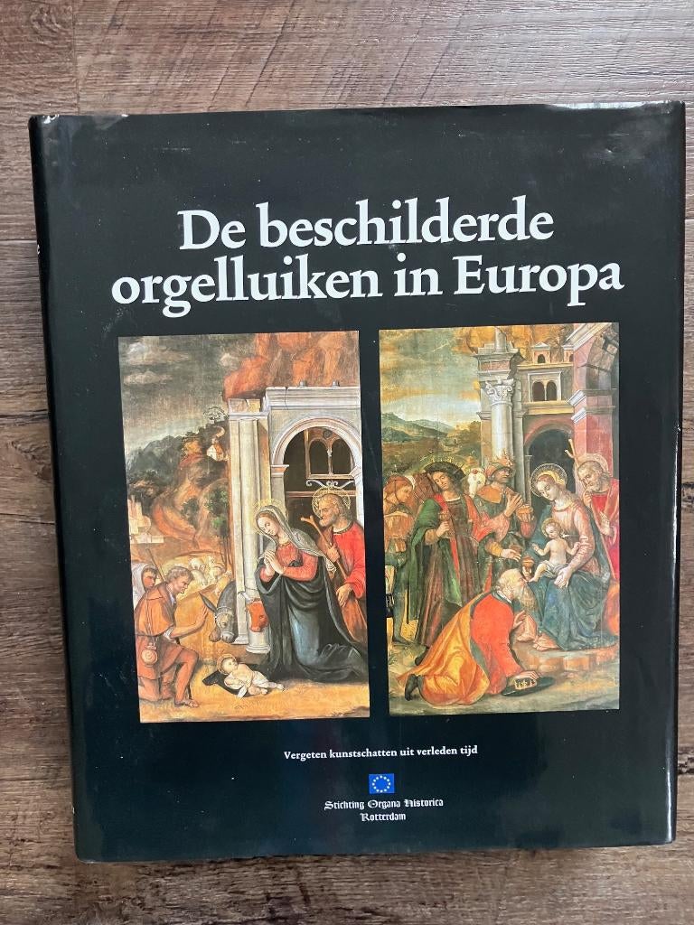 De beschilderde orgelluiken in Europa, Muziek en Instrumenten, Orgels, Ophalen of Verzenden, Zo goed als nieuw, 2 klavieren, Pijporgel