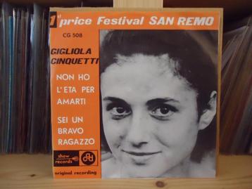 7" Single Gigliola Cinquetti - Non Ho L'Età (Per Amarti) / S beschikbaar voor biedingen