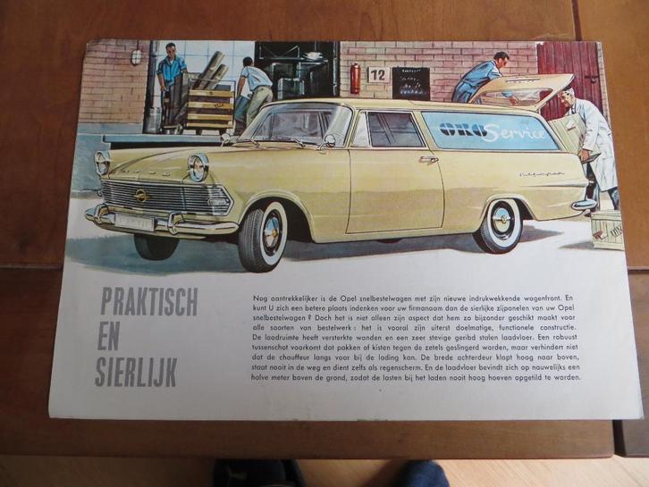 Folder Opel Olympia Rekord bestelauto 1960, Boeken, Auto's | Folders en Tijdschriften, Gelezen, Opel, Ophalen of Verzenden