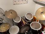 Pearl compleet drumstel met Rototoms, Muziek en Instrumenten, Gebruikt, Ophalen, Pearl