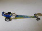 1974 Corgi Toys 170 QUARTERMASTER DRAGSTER (Blue) John Woolf, Ophalen of Verzenden, Gebruikt, Auto, Corgi