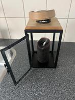 Lantaarn met LED Kaars - Gebruikt, Gebruikt, Zwart, Ophalen of Verzenden, Metaal
