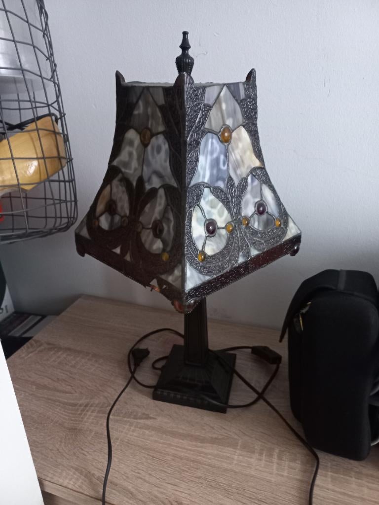 Tiffany Lamp, Huis en Inrichting, Lampen | Vloerlampen, Ophalen, Tiffant, Minder dan 100 cm, Glas