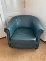 Comfortabele Leren Fauteuil, Huis en Inrichting, Fauteuils, Ophalen, Gebruikt, 75 tot 100 cm, Leer