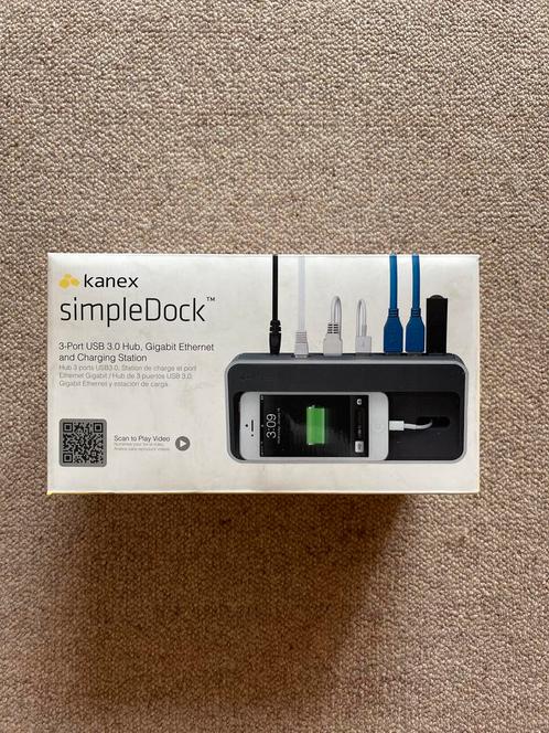 Kanex SimpleDock USB 3.0 Hub & Laadstation - Nieuw, Computers en Software, Dockingstations, Nieuw, Docking station, Laptop, Ophalen of Verzenden