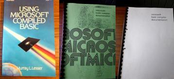Microsoft basic compiler - boek, handleiding en documentatie beschikbaar voor biedingen