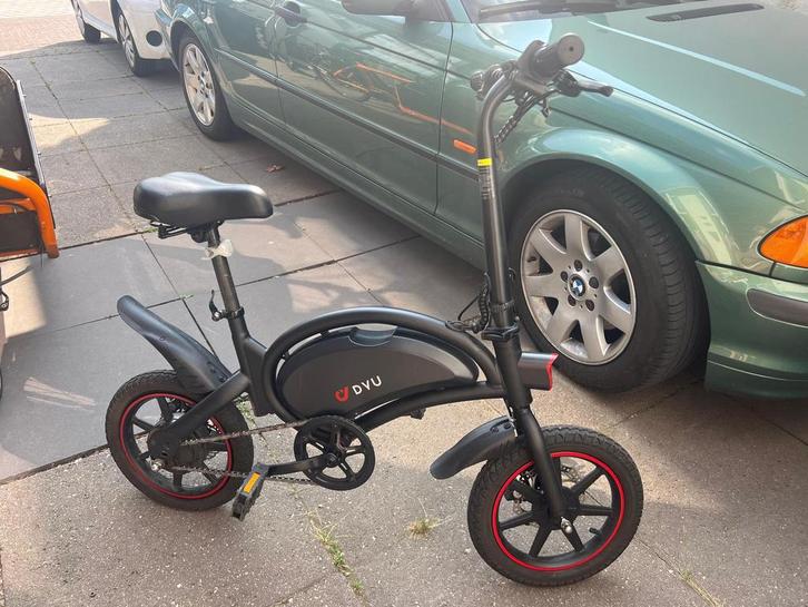 Opvouwbare elektrische fiets DYU, Fietsen en Brommers, Elektrische fietsen, Zo goed als nieuw, Overige merken, Minder dan 47 cm