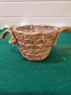 Bloempot touw riet, Tuin en Terras, Bloempotten, Ophalen of Verzenden, 'T Olde Gre-j, Info@toldegrej.nl, Endepoelstraat 20f Didam