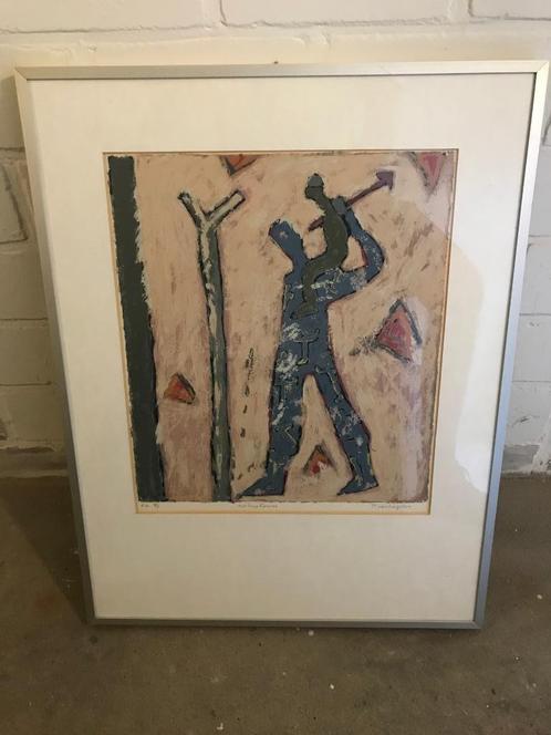 Zeefdruk "Satopharos". Peter Verheijden., Antiek en Kunst, Kunst | Litho's en Zeefdrukken, Ophalen of Verzenden