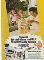 Retro reclame 1981 Nesquik chocolademelk Kuifje albums, Verzamelen, Ophalen of Verzenden, Overige typen