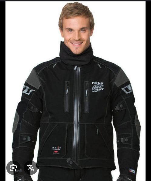 RUKKA Armas Goretex motorjas maat 54 / XL, Motoren, Kleding | Motorkleding, Jas | textiel, Heren, Tweedehands, Ophalen of Verzenden