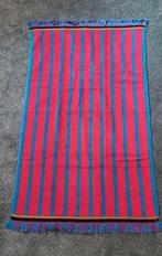 Mooie gestreepte badhanddoek, Ophalen of Verzenden, Blauw, Handdoek