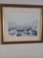 Schilderij van een haven in de winter- Albert Builema, Ophalen