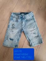 Korte spijkerbroek merk street rebel maat 146 / 152, Ophalen of Verzenden, Broek, Zo goed als nieuw