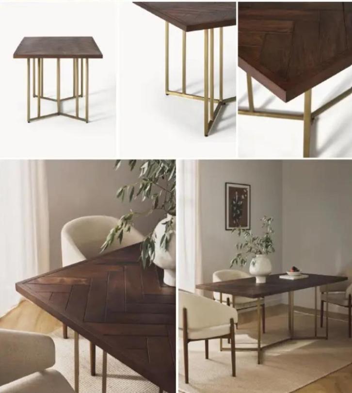 (Dutchbone Class)  Westwing messing onderstel (excl. blad), Huis en Inrichting, Tafels | Eettafels, Zo goed als nieuw, 50 tot 100 cm