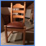 Eiken stoelen, Ophalen, Bruin, Hout, Zo goed als nieuw