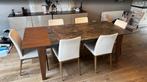 Lazzoni Brand Dining table with 6 chairs, Ophalen, Gebruikt, Eikenhout, 200 cm of meer
