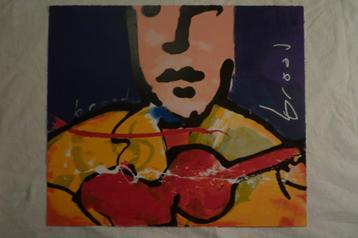 Herman Brood zeefdruk  'Gitar Man' beschikbaar voor biedingen