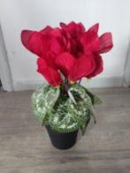 Kunstplant cyclaam rood in pot, Binnen, Ophalen of Verzenden, Zo goed als nieuw