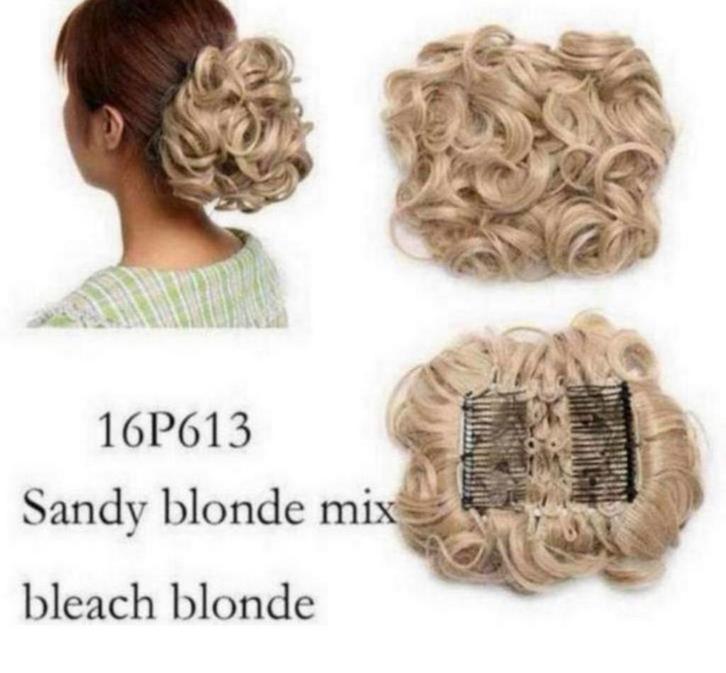 Chignon haar stuk Blonde Grote Dikke Krullen Scrunchie Blond, Sieraden, Tassen en Uiterlijk, Uiterlijk | Haarverzorging, Nieuw