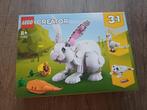 Lego 31133 Wit Konijn, Ophalen of Verzenden, Zo goed als nieuw, Complete set, Lego