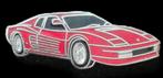 Ferrari Testarosso pin- rood emaille uitv., Verzamelen, Speldjes, Pins en Buttons, Verzenden, Nieuw, Transport, Speldje of Pin