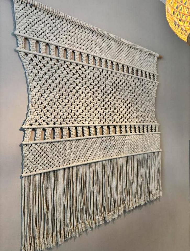Handgemaakt Macramé Wandkleed - Bohemian Sfeer, Huis en Inrichting, Woonaccessoires | Wanddecoraties, Nieuw, Ophalen
