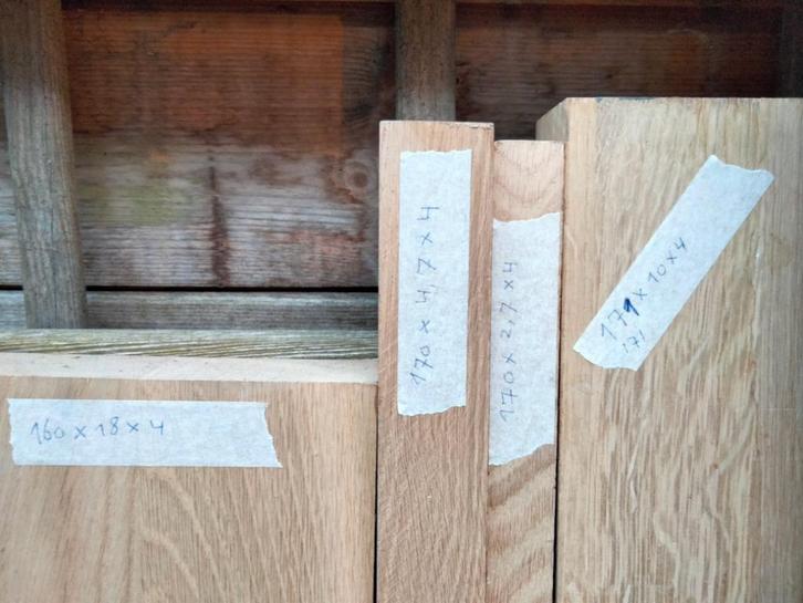 Massief Eiken meubelpanelen vanaf 4,60 euro, Doe-het-zelf en Verbouw, Platen en Panelen, Nieuw, Hout, 20 tot 50 mm, Ophalen