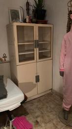 Vintage apothekerskast industrieel, Huis en Inrichting, Kasten | Vitrinekasten, Ophalen, 50 tot 100 cm, Zo goed als nieuw, Metaal