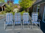 4 verstelbare Vrijbuiter campingstoelen, Ophalen, Gebruikt, Campingstoel
