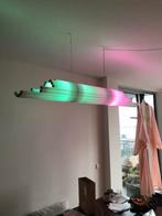 TL buis lamp refurbished hanglamp upcycled, Huis en Inrichting, Lampen | Hanglampen, Ophalen of Verzenden, Zo goed als nieuw, Minder dan 50 cm