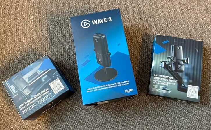 Wave 3 microfoon complete set, Computers en Software, Overige Computers en Software, Zo goed als nieuw, Ophalen of Verzenden