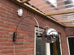 Vintage Gepo space age wandlamp chroom, Ophalen of Verzenden, Zo goed als nieuw, Metaal, Gepo