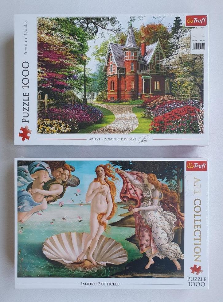 Twee legpuzzels van 1.000 stukjes (68X48 cm) -NIEUW IN DOOS, Hobby en Vrije tijd, Denksport en Puzzels, Nieuw, Legpuzzel, 500 t/m 1500 stukjes