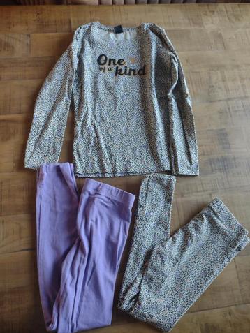 Leuke setje meisje maat 122/128 kids panter met paars beschikbaar voor biedingen