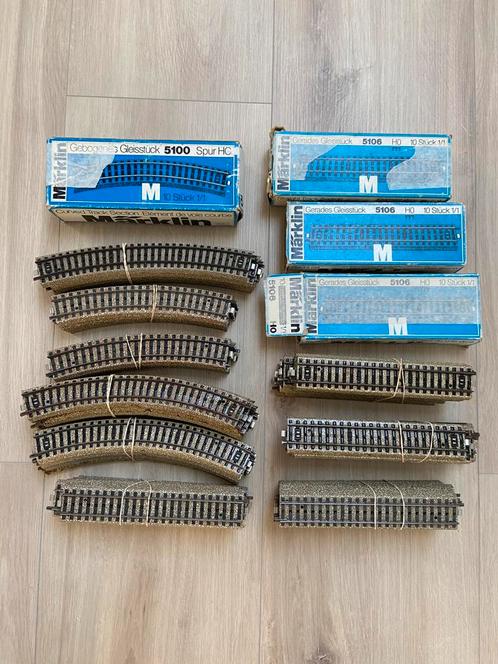 Marklin M rails - heel veel rails, Hobby en Vrije tijd, Modeltreinen | H0, Zo goed als nieuw, Rails, Wisselstroom, Märklin, Ophalen of Verzenden