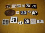 oud emaille huisnummer 28 ook 29 30 31 32 33 34 35 36 37 38, Antiek en Kunst, Antiek | Emaille, Ophalen of Verzenden