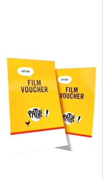 2x pathé voucher vouchers kaartjes bioscoop film cinema beschikbaar voor biedingen
