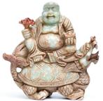 Jade Boeddha op Schildpad ca 1960 zeer zeldzaam 5000 gram, Ophalen of Verzenden