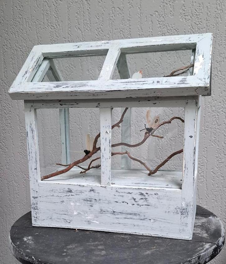 Vlinderhuis/kas.H27,B24,D13, Hobby en Vrije tijd, Knutselen, Zo goed als nieuw, Ophalen of Verzenden