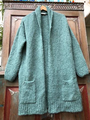 Nieuw Alchemist vest, mt. L (S/M) zeegroen, Mohair/Alpaca beschikbaar voor biedingen