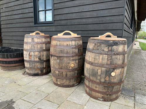 Whiskyvat regenton eiken wateropvang bloembak voor palmboom, Tuin en Terras, Regentonnen, Nieuw, Hout, 150 liter of meer, Ophalen of Verzenden