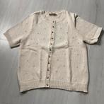 opengewerkt gebreid SÉZANE vestje met korte mouwen mt L /XL, Verzenden, Zo goed als nieuw, Maat 46/48 (XL) of groter