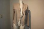 Sarah pacini beige travel stof jasje strik sluiting 36/38