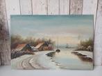 Paneel op hout Groningen of Friesland, Ophalen of Verzenden