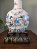 Vintage cloisonne 2 kraanvogels  vogels, Ophalen of Verzenden