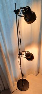 Nordlux staande lamp met 2 zwarte kelken, vintage., Huis en Inrichting, Lampen | Vloerlampen, 150 tot 200 cm, Ophalen of Verzenden